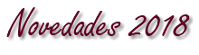 Novedades 2018